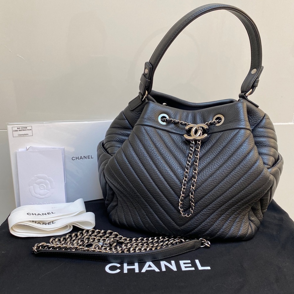 SOLD ON IG ⭐️ Chanel Deerskin Bucket Bag! ⭐️